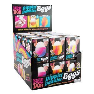 Nee Doh Smooth Sunrise Dippin Dazzler Eggs 2.5” Toy (1 egg per order)